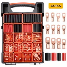 227PCS Heavy Duty Copper Lug Kit for Battery Cable and Automotive Electrical Handheld Terminals price