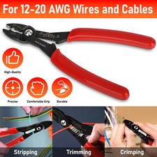 Wire Stripper Electrician's Terminal Crimp Pliers Wire Crimping Tool w/ Cutter Handheld Terminals price