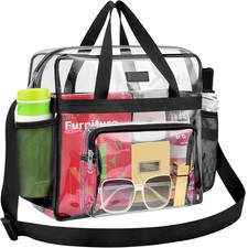 PVC Clear Bag with Reinforced Straps for Work Sporting Events Gym Stadium Events Women's Sports Bag price