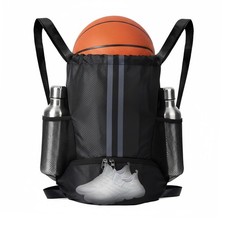 Sports Drawstring Backpack with Shoes Compartment, String Gym Bag with Wet Pr... Women's Sports Bag price