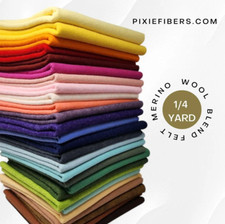 1/4 Yard Wool Blend Felt – 139 Colors to choose from! Merino Wool Craft Fabric Felt price