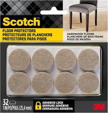 Scotch Felt Pads 32 PCS Beige, 1" Felt Furniture Pads Protecting Hardwood Floors Felt price