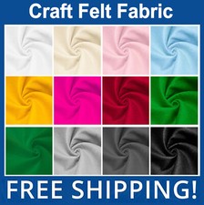 Solid Acrylic Craft Felt Fabric - 72" Wide - Sold by the Yard & Bolt Felt price