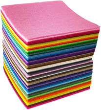 High-Quality 1mm Thick Craft Felt Sheets - 88 Assorted Colors for Creative Use Felt price