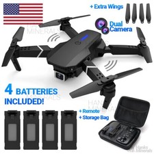 Drone 2026 4K HD Dual Camera WiFi FPV RC Foldable Quadcopter + 4 Batteries Drone price