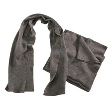 German Army Gray Wool Scarf Surplus 80/20 Wool Blend Warm Winter 55x12in Men's Scarf price