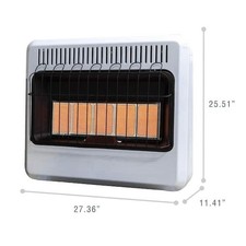 Mr. Heater 20,000 BTU Vent Free Radiant Natural Gas/Propane Dual Fuel Heater NEW Natural Gas Heaters price