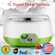 1L Yogurt Maker Machine Auto Constant Temperature w/Stainless Steel Inner Pot Yogurt Makers price