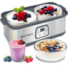 Ultimate Probiotic Yogurt Maker with Adjustable Temperature & Time (2 bowls) Yogurt Makers price
