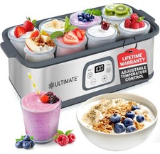Ultimate Probiotic 8 Jars Yogurt Maker with Adjustable Temperature &Time Control Yogurt Makers price