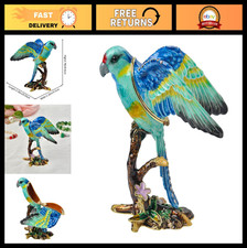 Rhinestone Encrusted Parrot Trinket Box, Hand Painted Hinged Jewelry Storage, Un Jewelry Boxes price