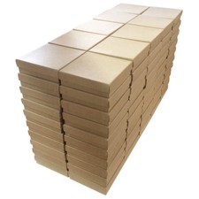 3.5" x 3.5" x 1" Cotton Filled Jewelry Display Packaging Boxes ~ 100, 200, 500 Jewelry Boxes price