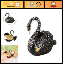 Hand-Painted Black Swan Animal Jewelry Box - Hinged Enamel Collectible Figurine, Jewelry Boxes price