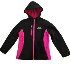 Mountain Xpedition Coat Jacket Girls Small 6-6X Black Pink Full Zip Hooded Girls' Coat price