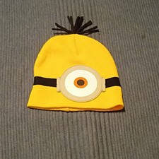 Illumination Minions Minion Yellow Knit Acrylic Beanie Hat One Size Unisex Kids Kids' Hat price