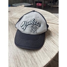 47 Brand New York Yankees Kids Script Adjustable Hat Navy Gray Embroidered Kids' Hat price