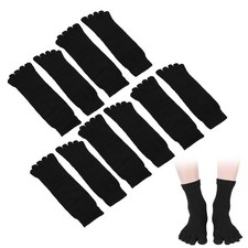 5pairs Five Finger Socks Breathable Running Yoga Socks (Black) Men's Socks Set price