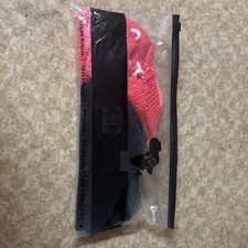 African Net Sponge Mesh Bath Sponge Set, Solid Pink & Black, Unisex Adults Men's Socks Set price