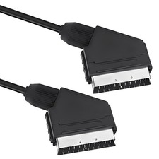 SCART to SCART Cable Shielded Lead Wire 1.5m for V DVD VCR Audio Visual Devices Scart Cable price