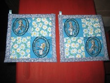 Disney World 55th Anniversary...Elsa Handmade Kitchen Potholder Set of 2 Kitchen Textile Set price