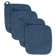 RITZ Cotton Terry Potholders Set of 4 | Durable Heat-Resistant Kitchen Pads Kitchen Textile Set price