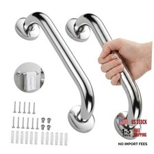 2 Pack Shower Grab Bar, Stainless Steel Bathroom Grab 2 pack 12 inch Silver Bathroom Products for Disabled price