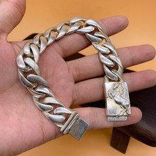 Men's 925 Silver Bracelet. Length 8.6 Inches Silver Bracelet price