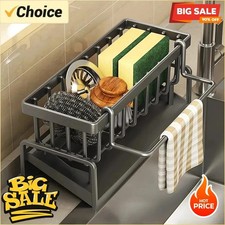 Kitchen Sink Caddy, Plastic Shelf Sink Caddy, Dish Brush Holder, Sponge Holder** Corner Shelf & Sponge Holder price