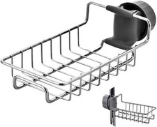 1/2PCS Steel Sink Drain Rack Sponge Storage Faucet Soap Kitchen Shelf Organizer Corner Shelf & Sponge Holder price