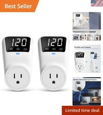 1800W Surge Protector (2 Pack) with LED Display - Adjustable Voltage Safety Home Appliances Display / Outlet price
