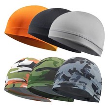 Sweat Wicking Cooling flag Dome Skull Cap Helmet Liner Sport Beanie durag Hat, Unisex Beanie price