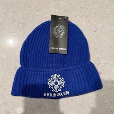Chrome Hearts Blue Solid Beanie Hat One Size Unisex Adults With Tag Unisex Beanie price