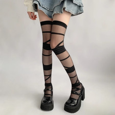 Japanese Style Thigh High Socks | Nylon Over Knee Stockings Cosplay & Daily Wear Knee-High Socks / Garter Stockings price