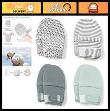Adjustable Baby No Scratch Mittens, 100% Cotton, Breathable Infant Gloves, Newbo Baby Gloves price