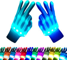 Kids Toys 12 Colors LED Gloves Cool Toys Gifts for Age 5-7 8-12 Years Old Boys G Baby Gloves price