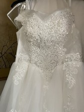 Luxe Bridal  Size 14 Beautiful Wedding Gown And Veil Wedding Dress price