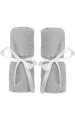 Newton Baby 2 Pack Organic Cotton Breathable Crib Sheet Grey Solid Baby Bed Sheet price