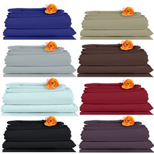 Bed Sheet Set 4 Piece 1800 Count Egyptian Comfort Deep Pocket Hotel Bed Sheets Baby Bed Sheet price