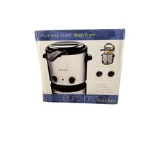 Euro-Pro Kitchen Stainless Steel Deep Fryer F1045 1.5L Open Box New Complete Electric Kitchen Appliances (Display-Outlet) price