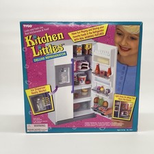 Tyco 1995 Kitchen Littles Deluxe Refrigerator Barbie  Open Box Works (Read) Electric Kitchen Appliances (Display-Outlet) price