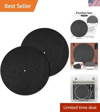 Protective Felt Turntable Mats - 12 Inch, Anti-Static Vinyl Accessories (2 Pack) Turntable & Accessories price