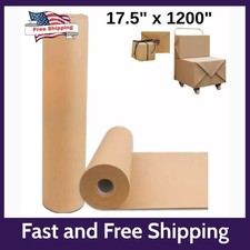 17.5" x 1200'' Brown Kraft Paper 50 lb Basis Thick Roll Packaging Shipping NEW** Wrapping Paper price