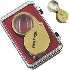 NEW 30X Jewelers Loupe Magnifier Jewelry Coin Loop Magnifying Glass Eye Pocket Magnifying Glass price