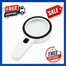 Handheld Light Magnifying Glass Magnifier 30X Jumbo 12 LED Bright Illuminated UV Magnifying Glass price