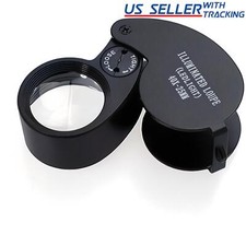 JewelryLoop Jewelers PocketLoupe 40X Magnifying Glass Magnifier Lighted LED Magnifying Glass price