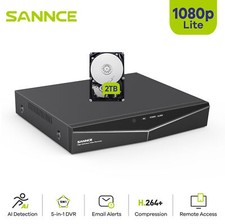 SANNCE 4CH/8CH/16CH 1080P Lite 5in1 DVR Recorder Video fr Security Camera System Security System Recorder price