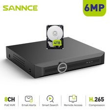 SANNCE 6MP 8CH 8MP POE NVR Home IP Network Video Recorder CCTV Security System Security System Recorder price