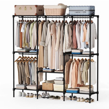 81 Inch Hanging Clothes Rack, Portable Freestanding Multi-Purpose Storage Rack Wardrobe & Closet price
