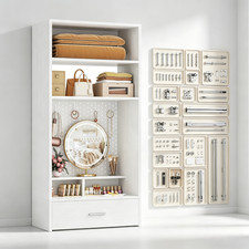 24 inch Closet System with Drawers and Magnetic Pegboard Wardrobe & Closet price