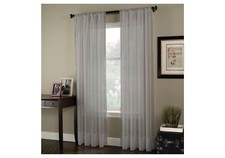 Elegant Solid Sheer Panel Window Curtain - All sizes - All colors - 2 Panels Sheer Curtain price